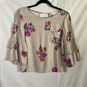 Urban Romantics, Women's Floral Blouse, Size Small